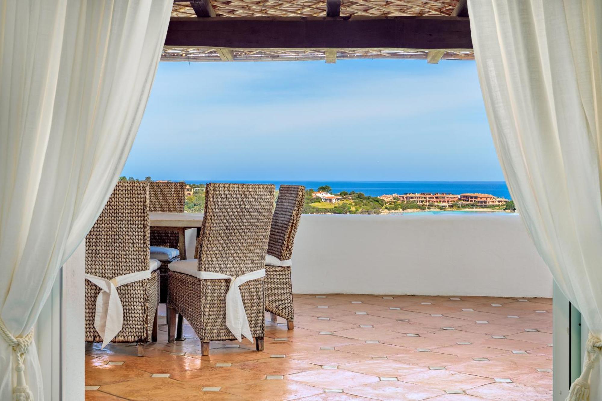 Terrazza Sul Mare A Porto Cervo Villa Bagian luar foto